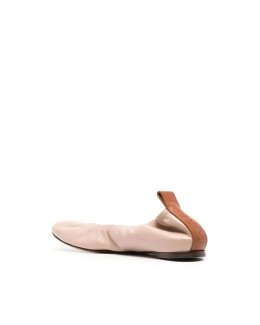 Lanvin Pink Ballerina Shoes