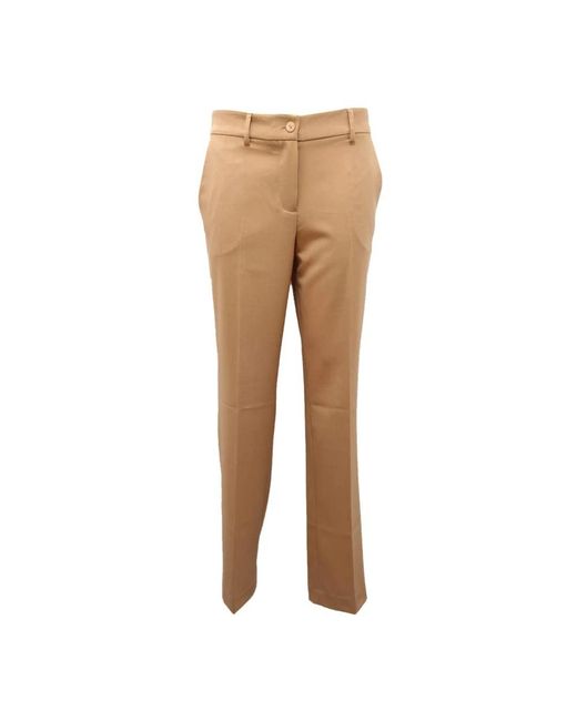 Twinset Natural Straight Trousers