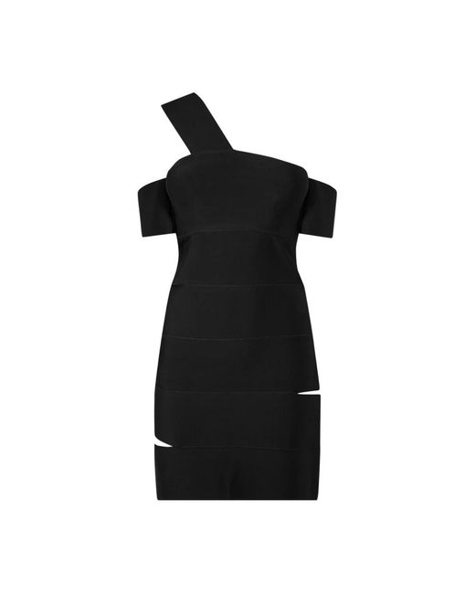 McQueen Black Short Dresses