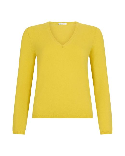Malo Yellow Cashmere Knitwear