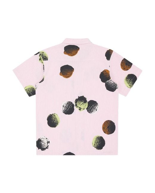 ICECREAM Pink Short Sleeve Shirts for men
