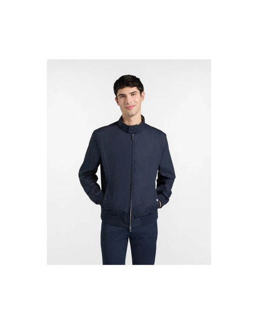 Harmont & Blaine Blue Bomber Jackets for men