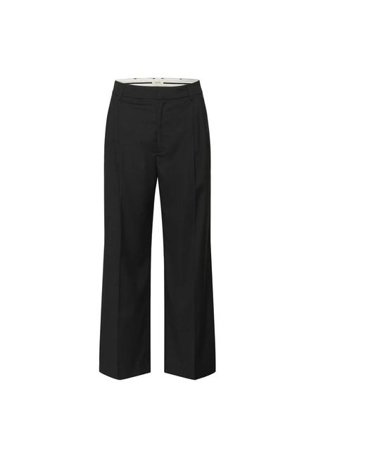 Part Two Wide Trousers in het Black