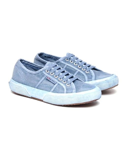Superga Blue 2750 Cotton Dyed