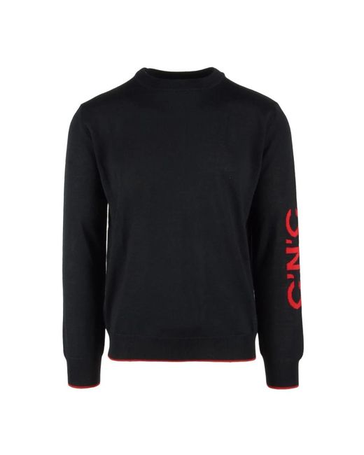 CoSTUME NATIONAL Black Round-Neck Knitwear for men
