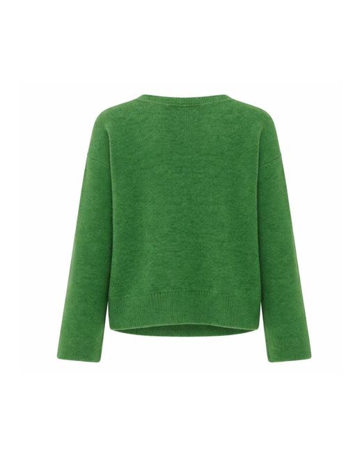 C.T.Plage Green V-Neck Knitwear