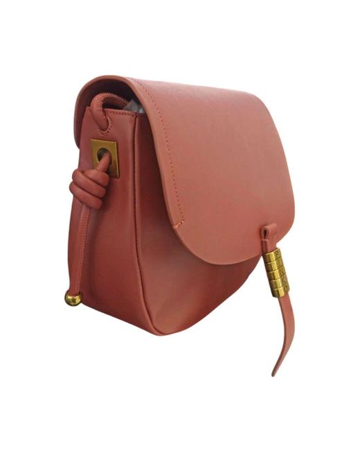 Pinko Red Mini vitello nappato saddle tasche