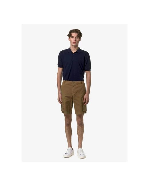 K-Way Green Casual Shorts for men