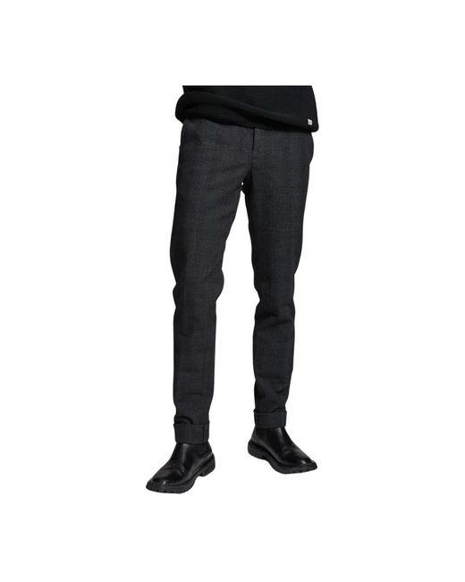 PT01 Black Slim-Fit Trousers for men