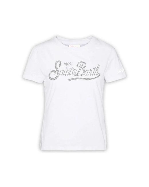 Mc2 Saint Barth White T-Shirts
