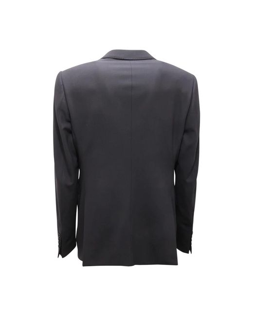 Armani Jassen ,Blauw ,Wol Wollen Pak Emporio M Line Model in het Black voor heren