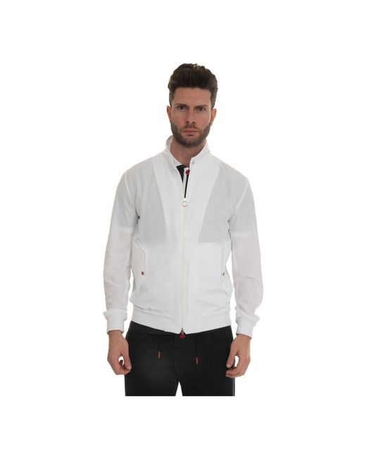 Kiton Gray Bomber Jackets for men