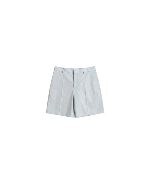 Shorts in cotone heavycot azzurri di Off-White c/o Virgil Abloh in Gray