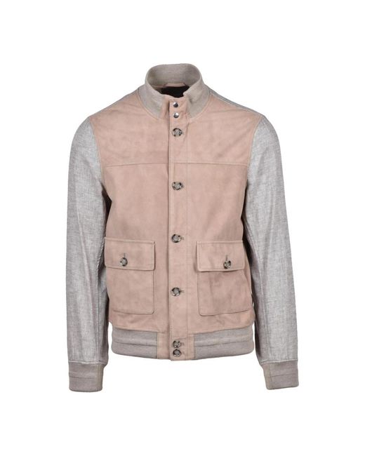 The Jack Leathers Natural Bomber Jackets for men