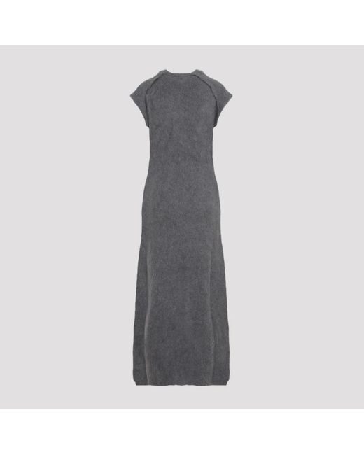 Jil Sander Gray Knitted Dresses