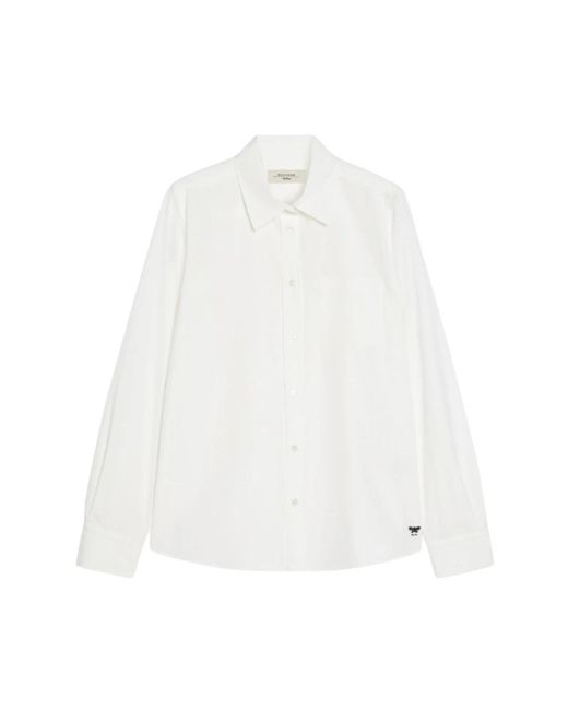 Max Mara White Klassisches Weißes Bracco Hemd