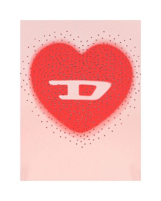 DIESEL Pink T-Shirts