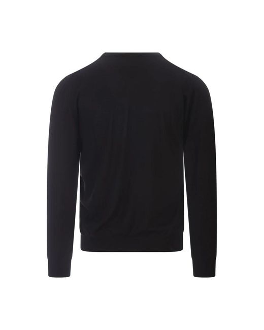 Knitwear > round-neck knitwear Fedeli pour homme en coloris Black