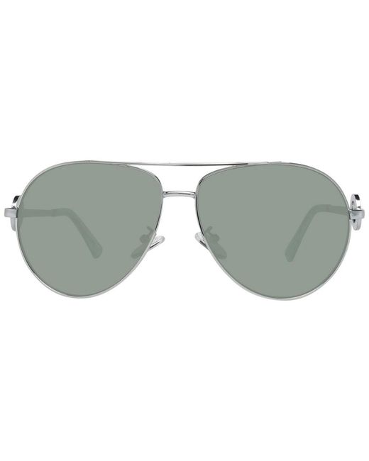 Guess Gray Silver Metal Sunglasses
