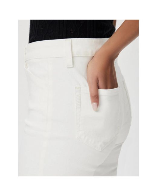 PAIGE White Elegante wide leg jeans