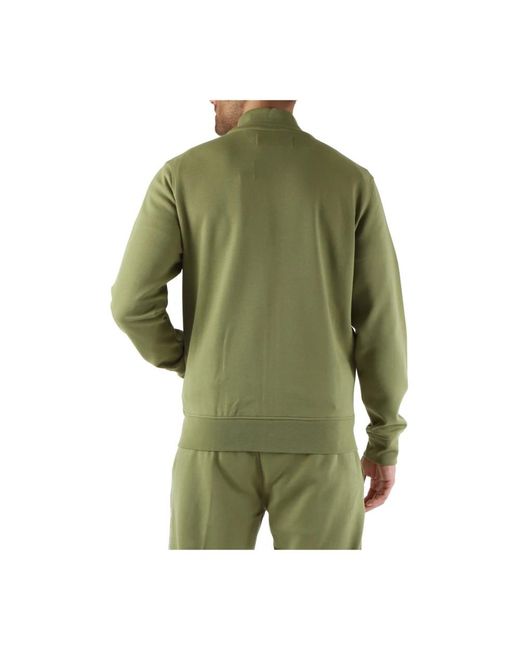 Calvin Klein Baumwolle reißverschluss logo sweatshirt in Green für Herren