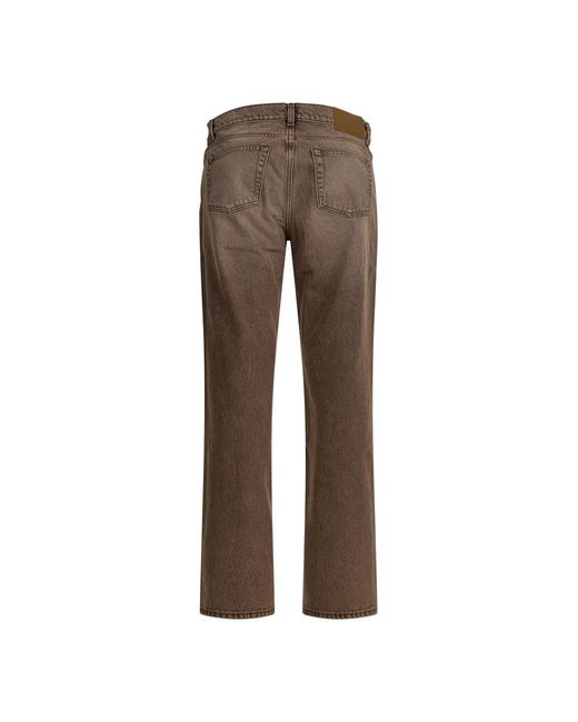 Our Legacy Brown Straight Jeans for men
