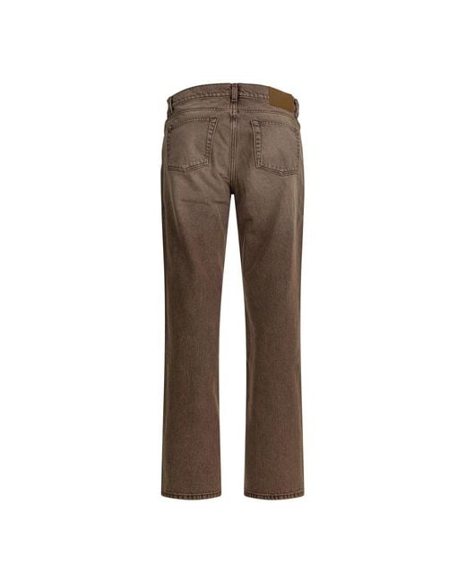 Our Legacy Brown Straight Jeans for men