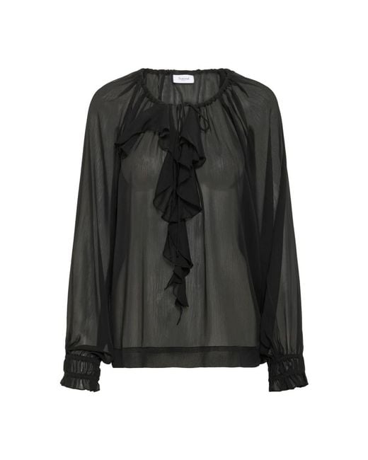 Saint Tropez Black Blouses