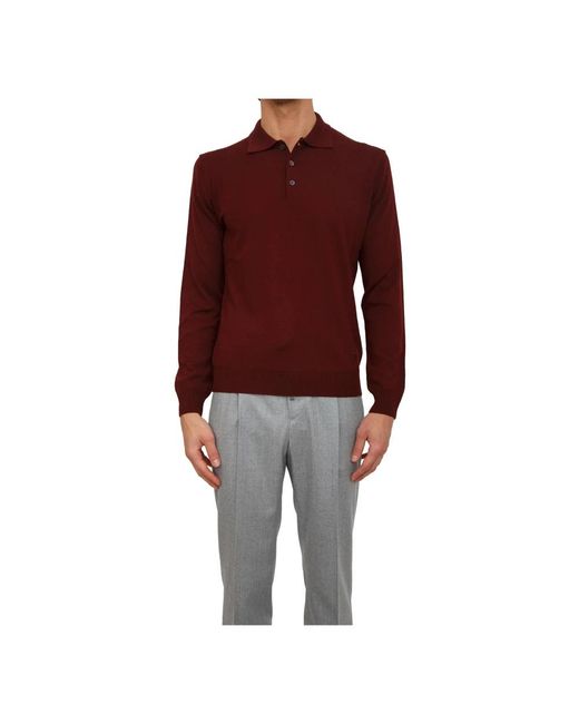 Corneliani Red Polo Shirts for men