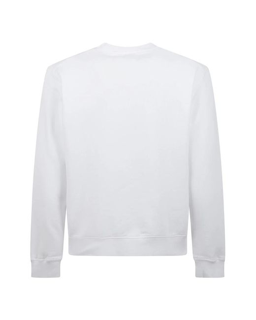 DSquared² White Logo Team Sweatshirt for men