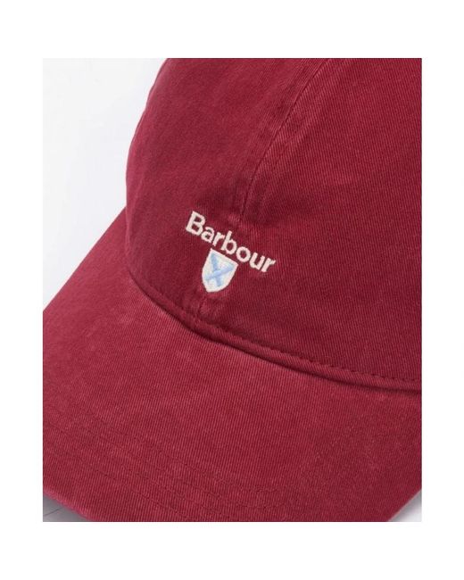 Caps Barbour en coloris Red