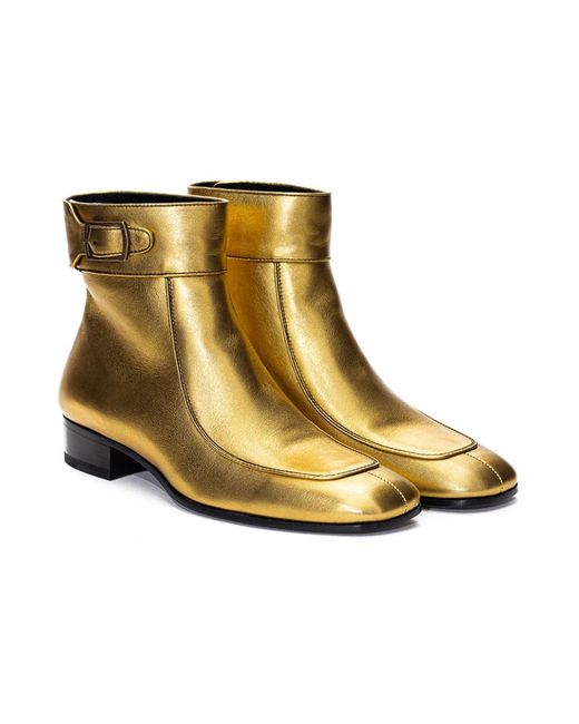 Saint Laurent Natural Ankle Boots