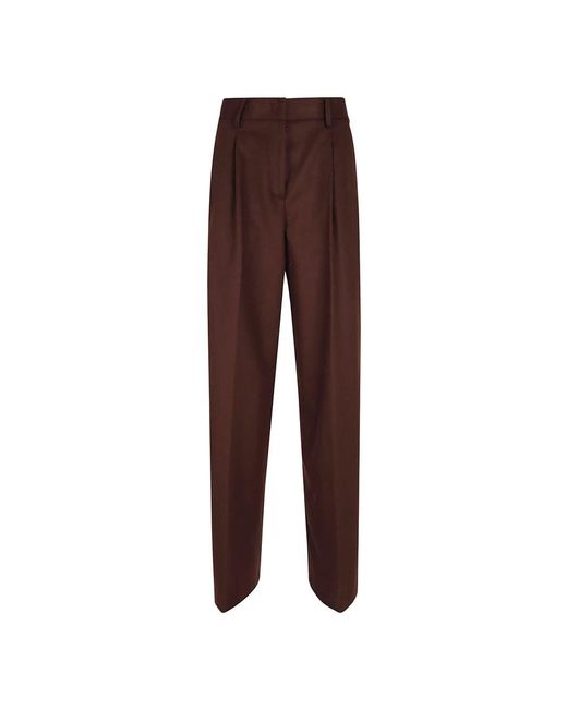 Forte_forte Brown Wide Trousers