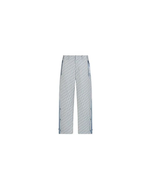 Dior Jeans ,Blauw ,All-Over Logo Track Pants in het Blue