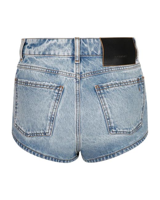 Max Mara Blue Denim Shorts