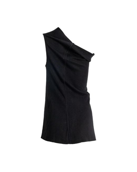Rick Owens Black Sleeveless Tops