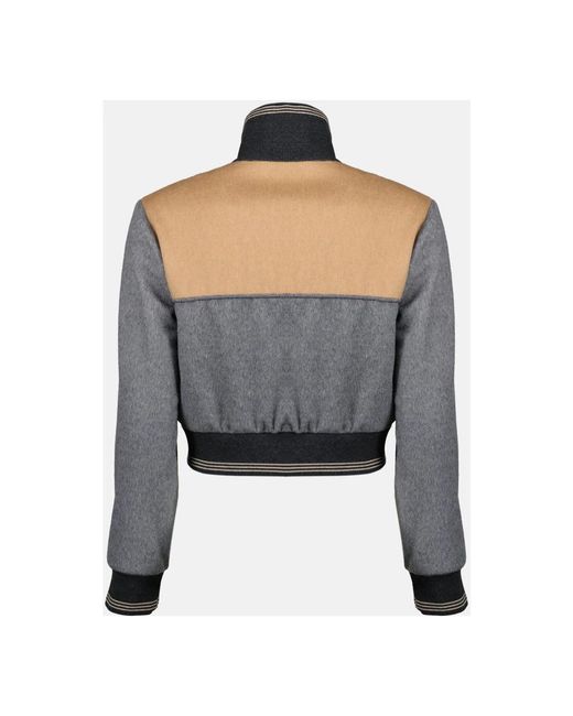 Miu Miu Gray Bomber Jackets