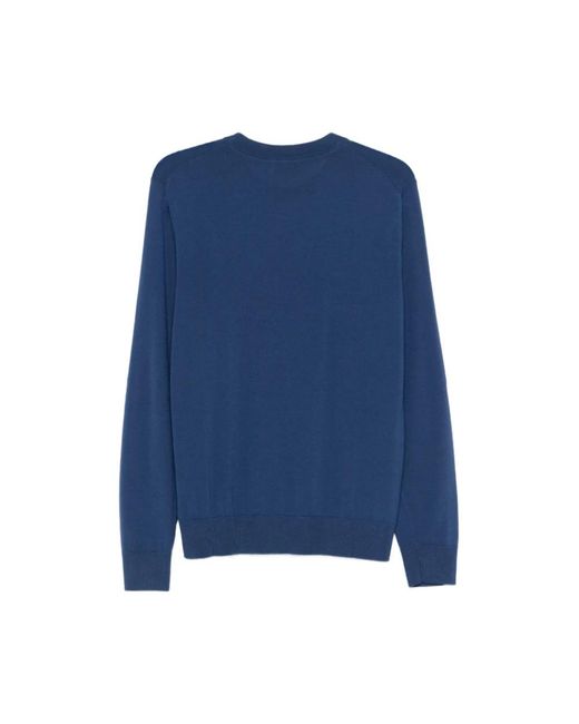 Brioni Blue Round-Neck Knitwear for men