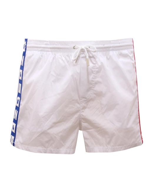 DSquared² Badmode ,Wit ,Boxer Midi in het Purple voor heren