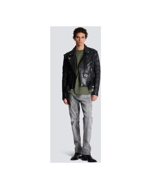 Balmain Jeans ,Grijs ,Denim Denim Regular-Fit Jeans in het Gray voor heren