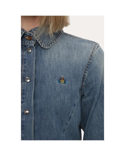 Vivienne Westwood Blue Shirt Dresses