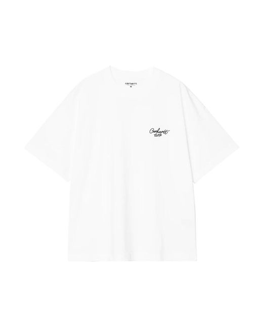 Carhartt Grafisch T-Shirt Met Korte Mouwen in het White voor heren