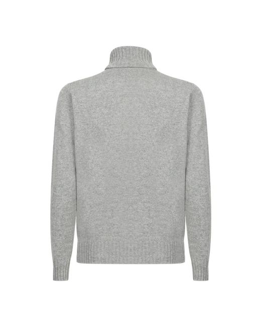 Dell'Oglio Gray Turtlenecks for men