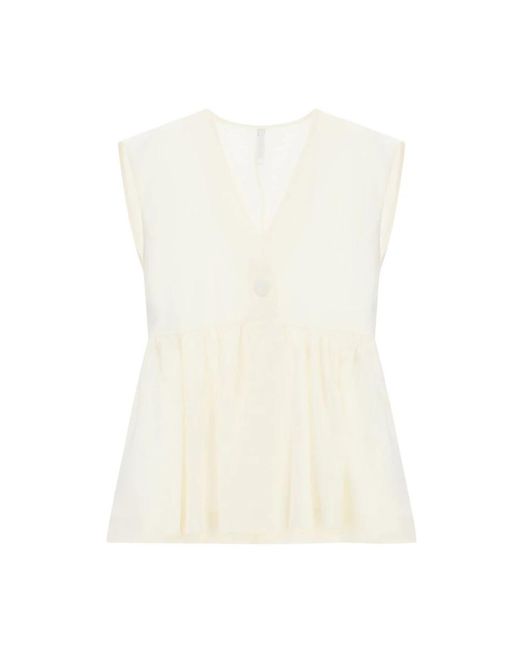 Sleeveless Tops Imperial de color White