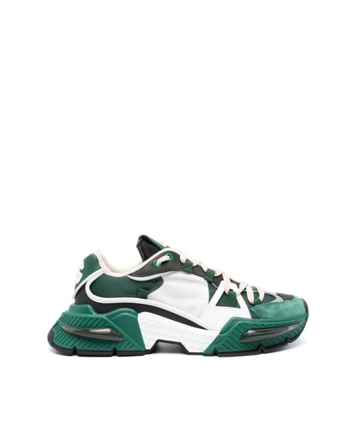 Sneakers Airmaster Con Inserti di Dolce & Gabbana in Green da Uomo