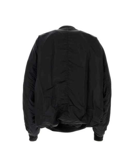 Maison Mihara Yasuhiro Schwarze Nylon Bomberjacke in Black für Herren