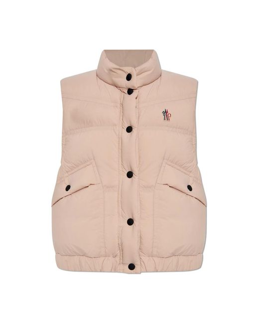 Moncler Jassen ,Roze ,Après-Ski Vest in het Natural