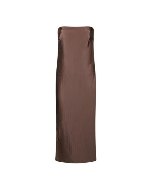 Loulou de Saison Brown Midi Dresses