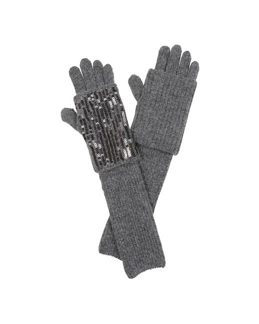 Pinko Gray Gloves