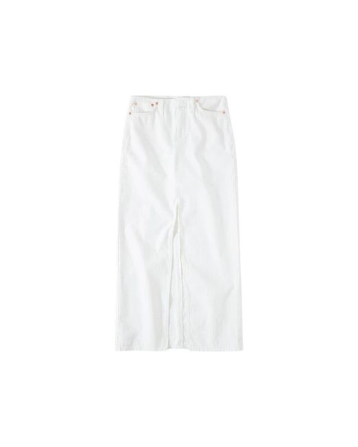 Closed Denim Maxi Rok in het White